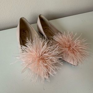 Sam Edelman Pink Feather Flats